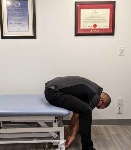 Relief for Low Back Pain McKenzie MDT Exercise - Flexion in Sitting